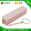 GLE oem blaue bewegliche Energiebank des Duftes Minimachtbank 2600mah tragbare keychain Energiebank